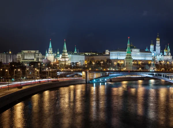 Gece Moskova Kremlin — Stok fotoğraf
