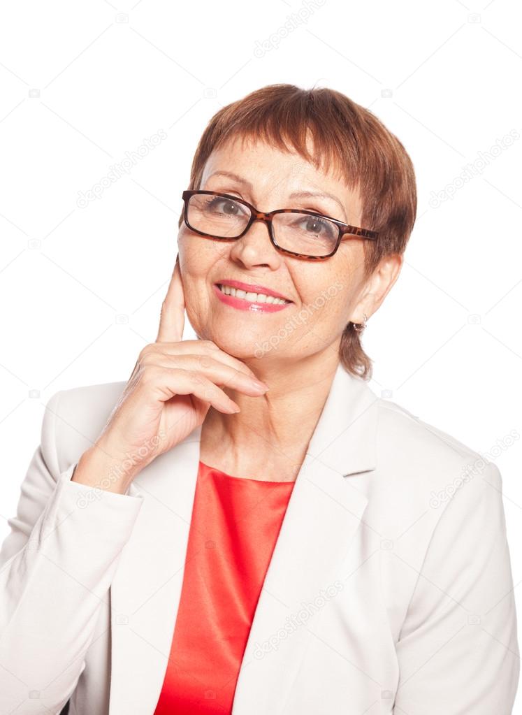 attractive woman 50 years old smile