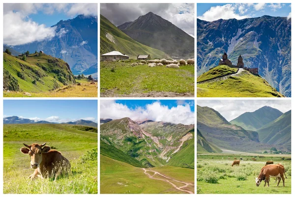 Collage of mountains — Stock Photo, Image