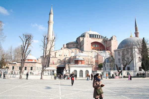 9 februari 2011, uitzicht op het hagia sophia, redactionele afbeelding — Stockfoto