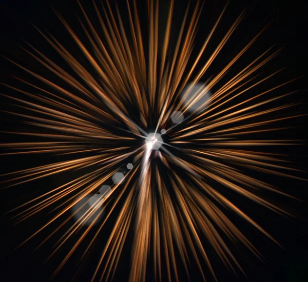 Абстрактне зображення, розмиті феєрверки з блискавками і боке — стокове фото
