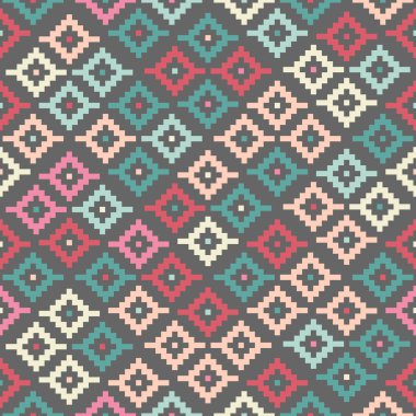 renkli aşiret seamless modeli pixelated