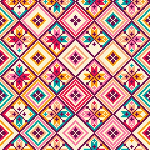 renkli aşiret seamless modeli pixelated