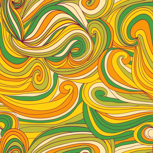 Colorful abstract wave seamless pattern — Stock Vector