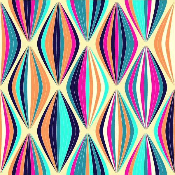 Colorful abstract vector seamless retro background — Stock Vector