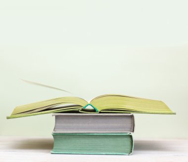 parlak renkli kapakları olan birkaç kitap
