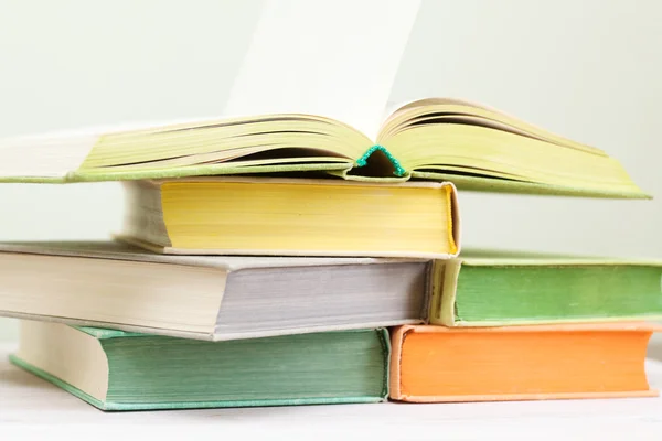A few books with brightly colored covers Stock Image