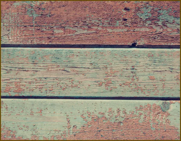 Tekstury drewna, stare malowane drewniane deski — Zdjęcie stockowe