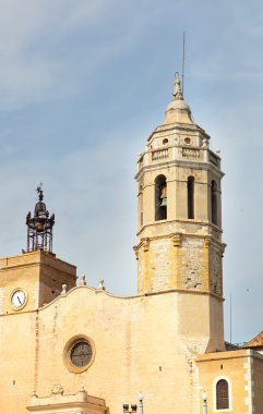 sitges şehrinde antik kale