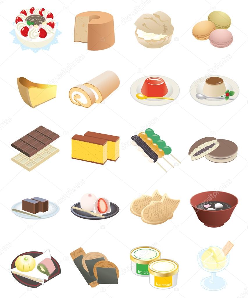 Various Sweets / Illustration