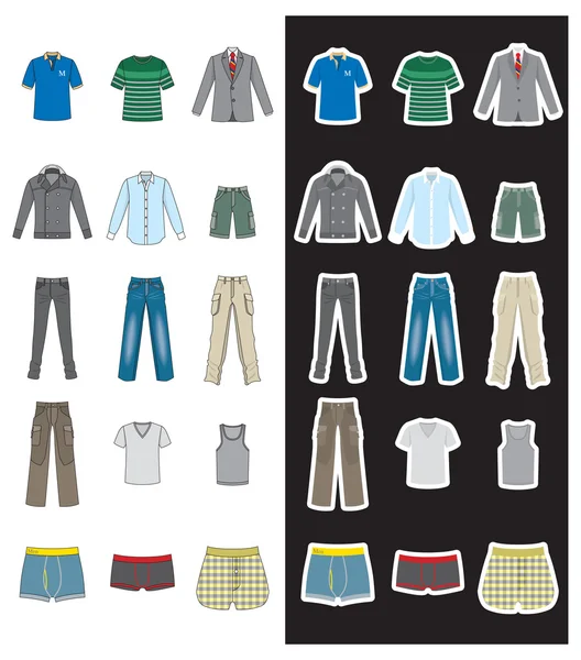 Moda / Hombres — Vector de stock