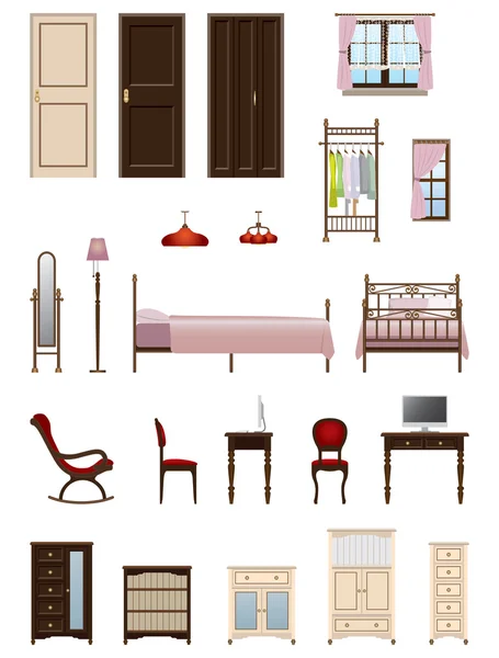 Habitación de mujer — Vector de stock