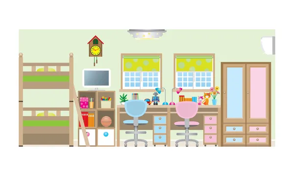 Children's room — Stock Vector