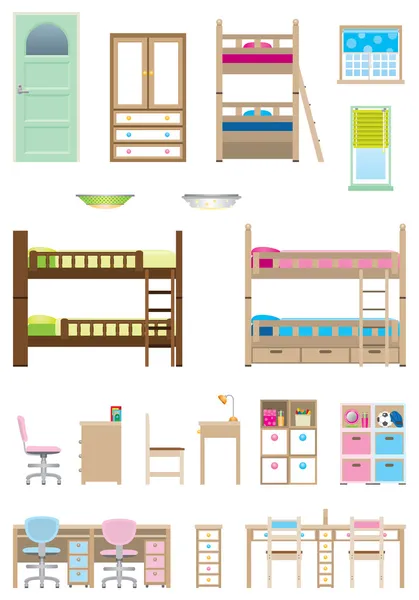 Kinderzimmer — Stockvektor