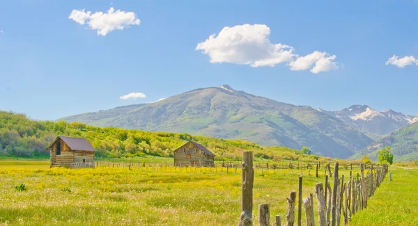 Farm in the San Juan Mountains of Colorado — Stock Photo, Image