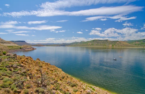 Reservatório Blue Mesa na Área de Recreação Nacional Curecanti no sul do Colorado — Fotografia de Stock