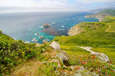 doğal manzara california devlet yolu 1