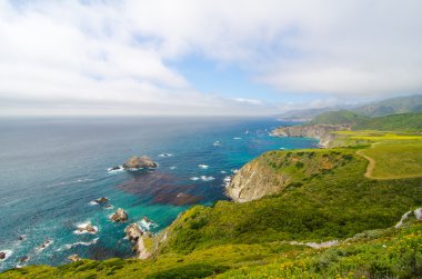 doğal manzara california devlet yolu 1