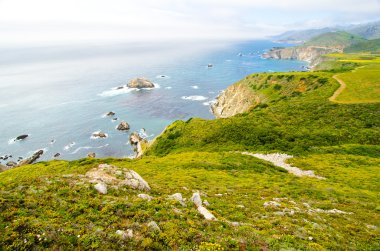 doğal manzara california devlet yolu 1