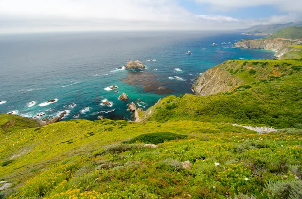 Vista panorâmica na Rota 1 do Estado da Califórnia — Fotografia de Stock