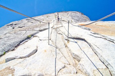 The Cables Hike at Half Dome at Yosemite National Park clipart