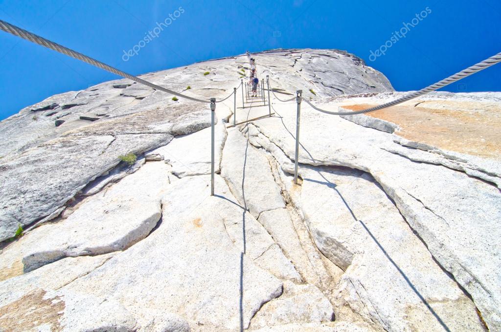 The Cables Hike at Half Dome at Yosemite National Park