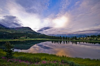san juan colorado dağlarında küçük molalar Gölü