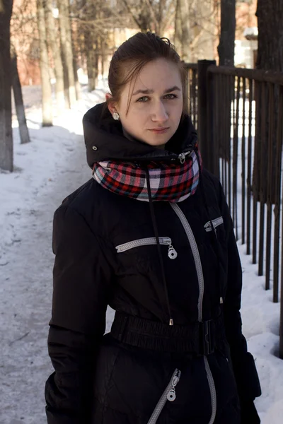 Girl. Russia. winter — Stock Photo, Image