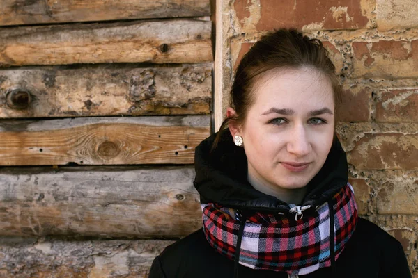 Girl. Russia. winter — Stock Photo, Image