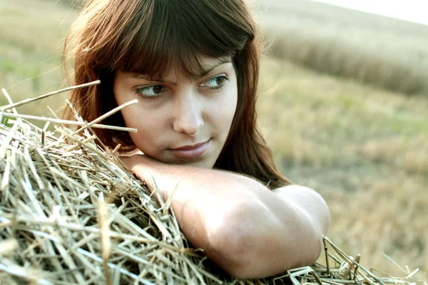 Girl in a box — Stock Photo, Image