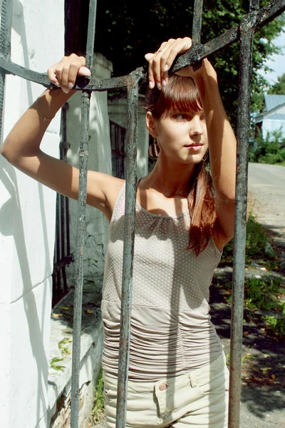 The girl in the Park — Stock Photo, Image