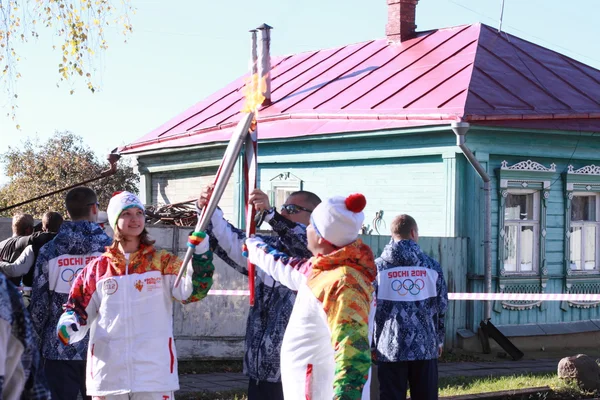 Olympiska elden — Stockfoto