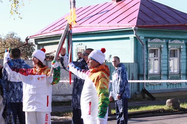 Olympische Flamme — Stockfoto