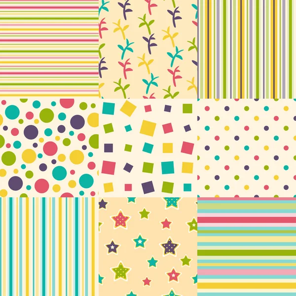 Set of colorful backgrounds Stock Illustration