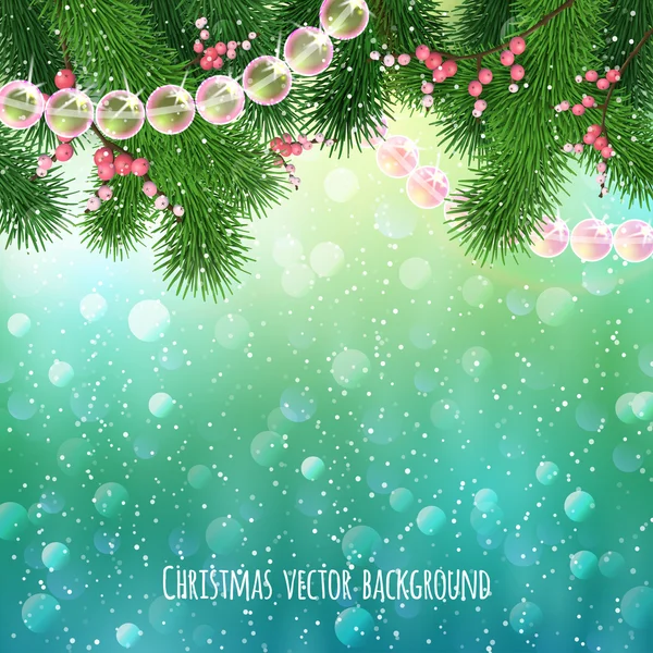 Realistic Christmas background — Stock Vector