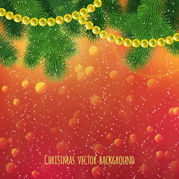 Realistic Christmas background — Stock Vector