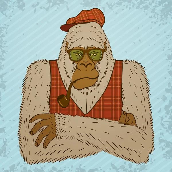 Yeti melancólico — Archivo Imágenes Vectoriales