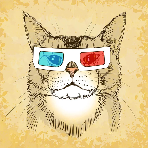 Le chat du cinéma — Image vectorielle