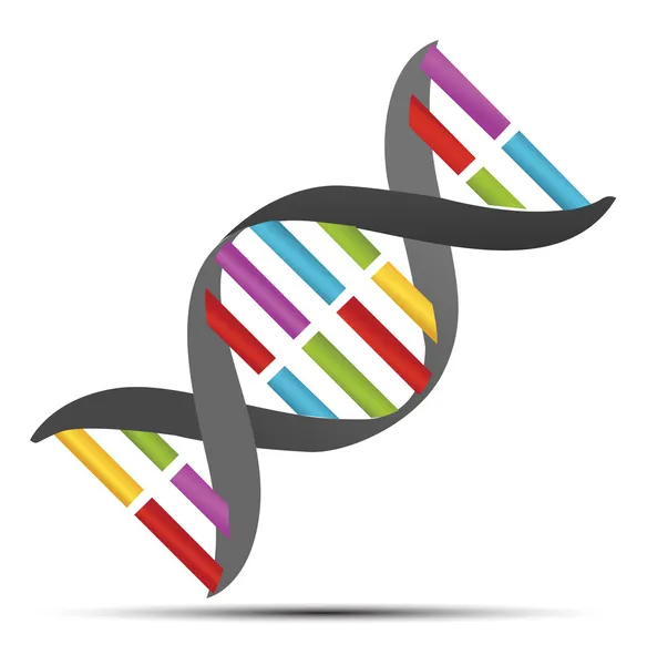 DNA-Stränge-Symbol — Stockvektor