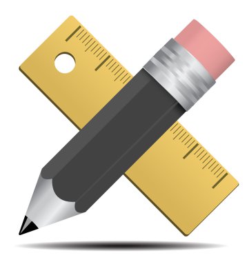 kalem ve cetvel simgesi