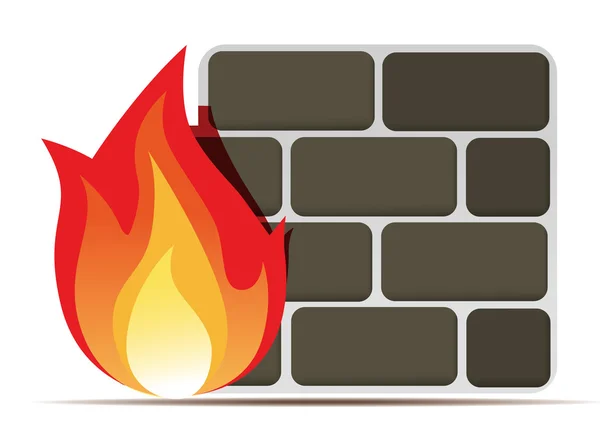 Icono del firewall — Vector de stock