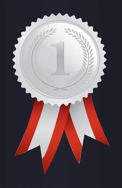 Number One winner ribbon — Stock Vector