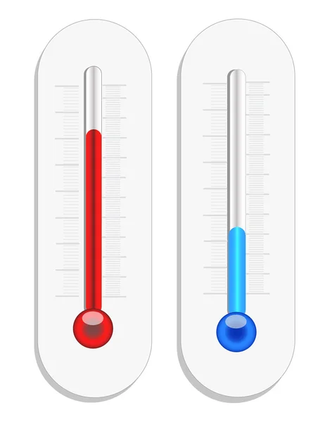 Sommerthermometer im Winter — Stockvektor