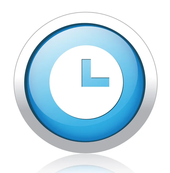 Clock button — Stock Vector