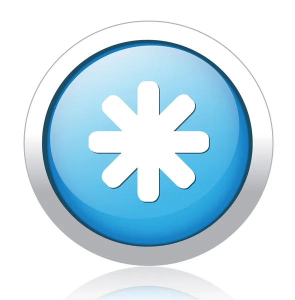 Snow Button — Stock Vector