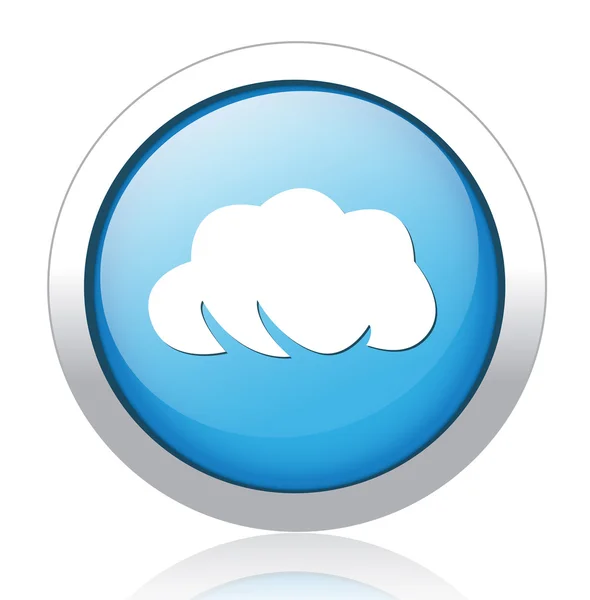 Buton Cloud — Vector de stoc