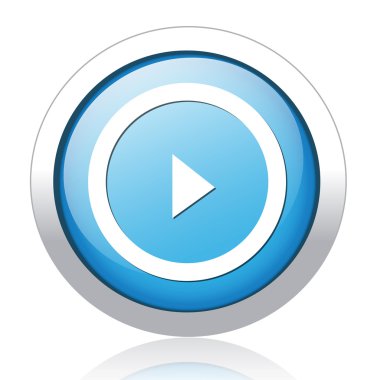 Gümüş Mavi düğme tasarımını Başlat