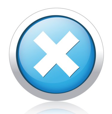 Hata Gümüş Mavi düğmeye tasarım