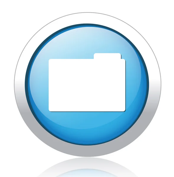 Folder Button — Stock Vector