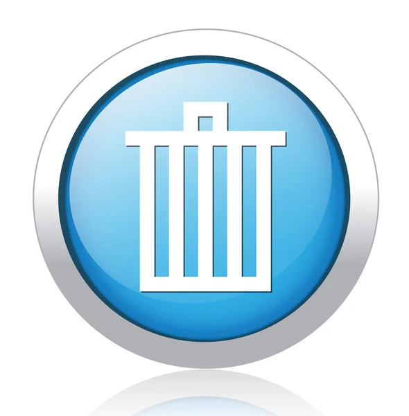 Trash can icon — Stock Vector